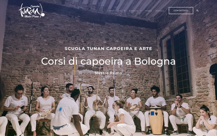 Screenshot του bolognacapoeira.it