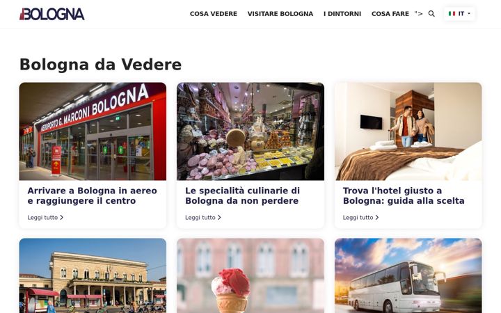 Screenshot of bolognadavedere.it