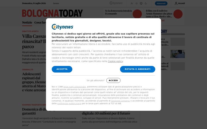 Screenshot of bolognatoday.it