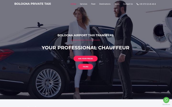 Screenshot of bolognatransfer.com