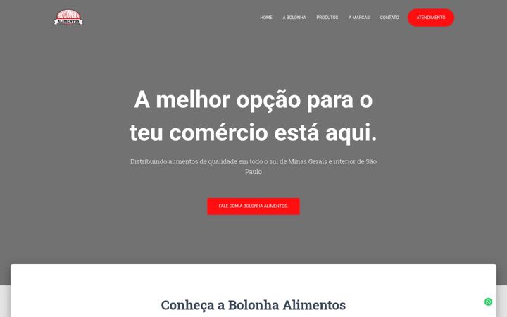 Screenshot of bolonhaalimentos.com.br