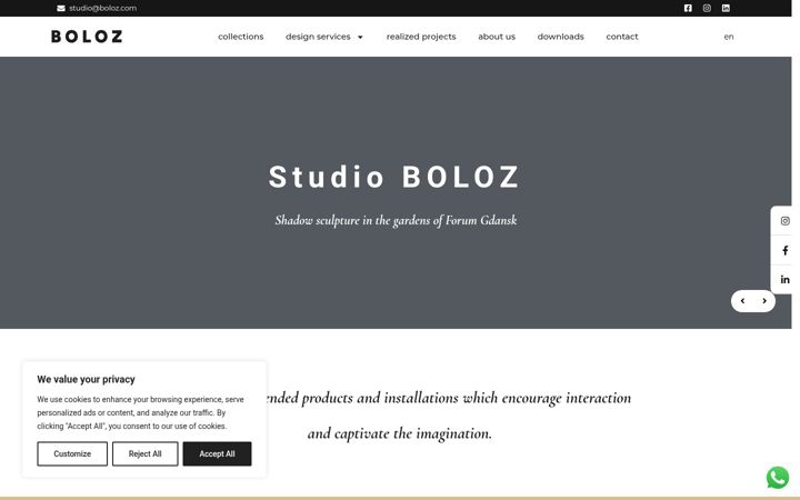 Screenshot of boloz.eu