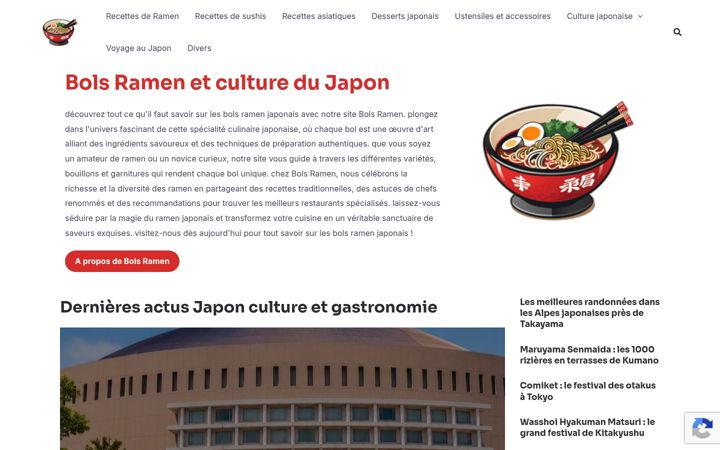 Screenshot of bolramen.fr