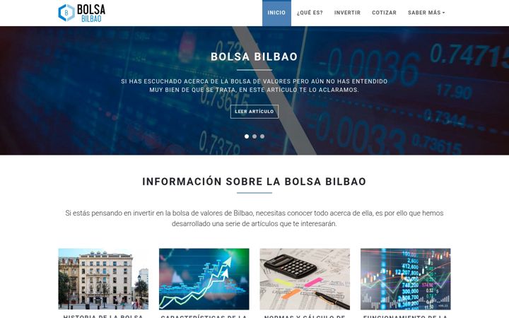 Screenshot of bolsabilbao.com