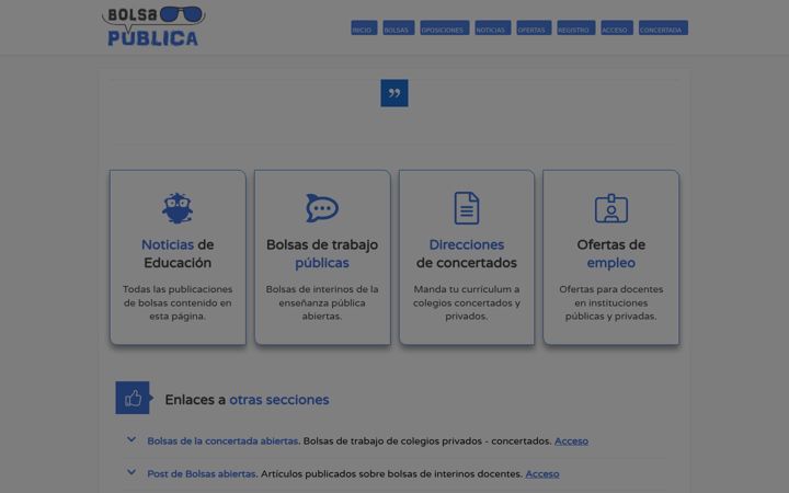 Screenshot of bolsapublica.es