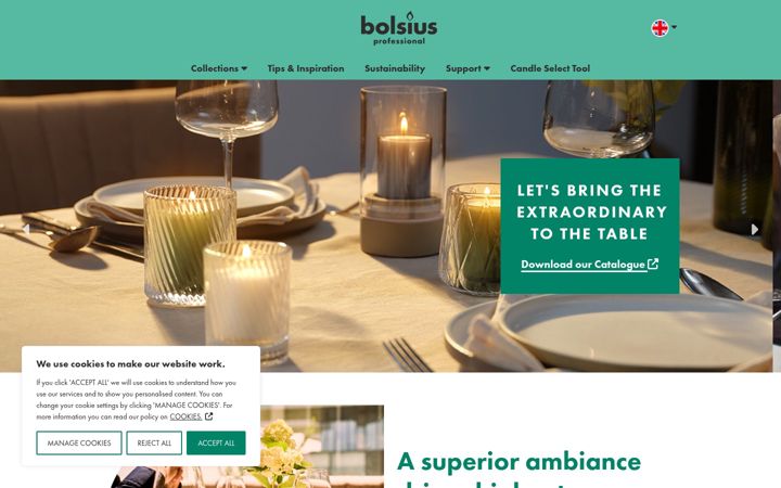 Screenshot of bolsiusprofessional.co.uk