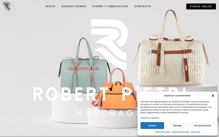 Screenshot of bolsosrobertpietri.com