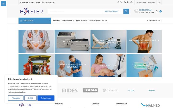 Screenshot of bolster.hr