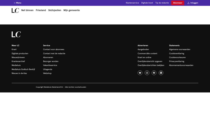 Screenshot of bolswardsnieuwsblad.nl