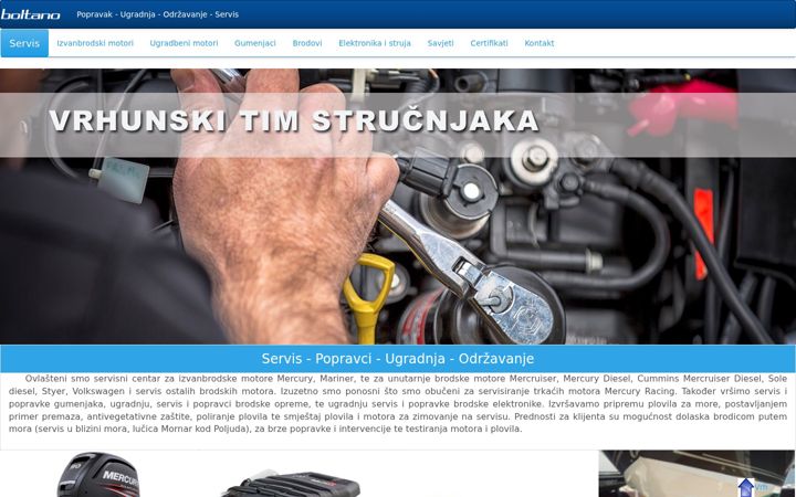 Screenshot of boltano-servis.hr
