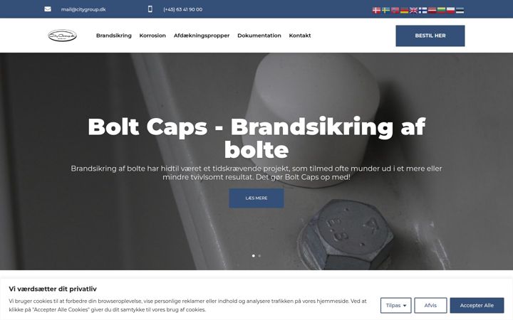 Screenshot of boltcaps.eu