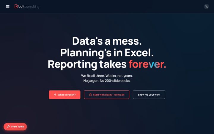 Screenshot of boltconsulting.co.uk