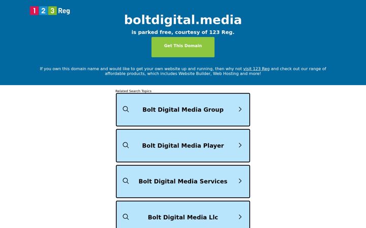 Screenshot of boltdigital.media