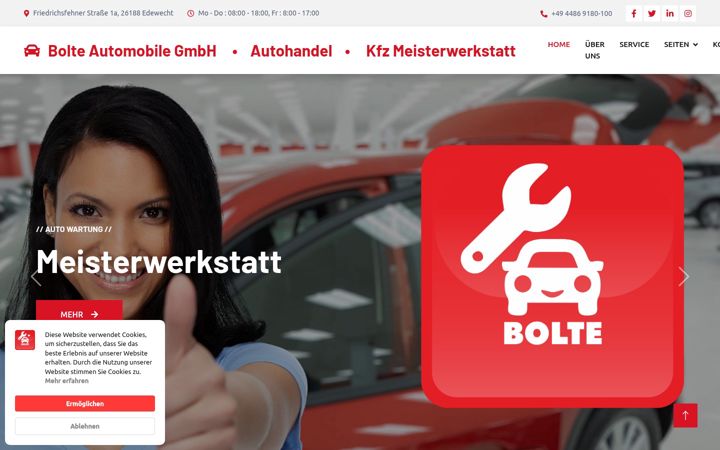 Captura de pantalla de bolte-automobile.de