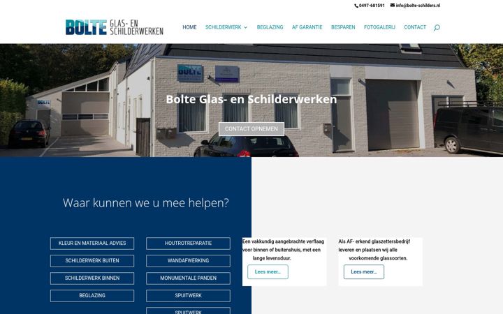 Captura de pantalla de bolte-schilders.nl