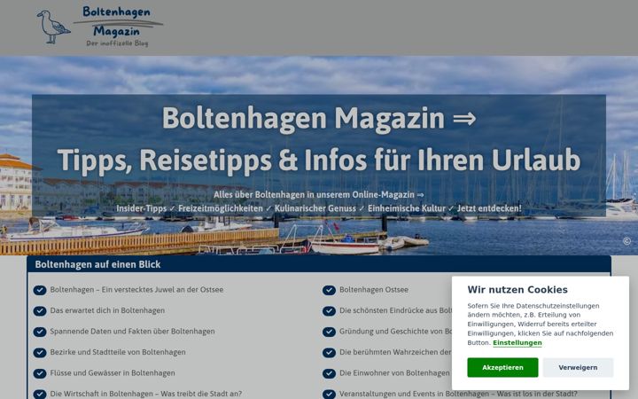 Screenshot of boltenhagen-magazin.de