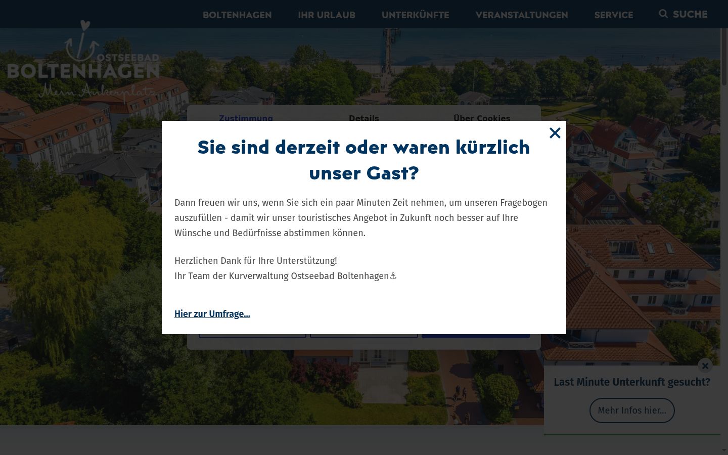 Sutikimo reklamjuostės, rodytos prieš bet kokią sąveiką, ekrano kopija