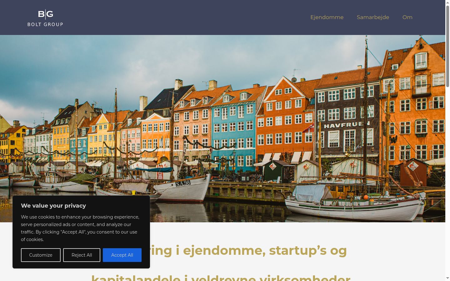 Screenshot tal-banner tal-kunsens muri qabel kwalunkwe interazzjoni