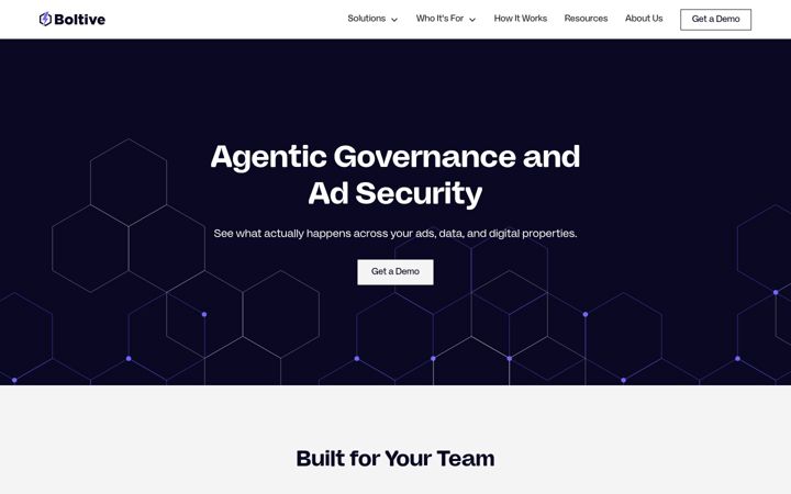 Screenshot of boltive.com
