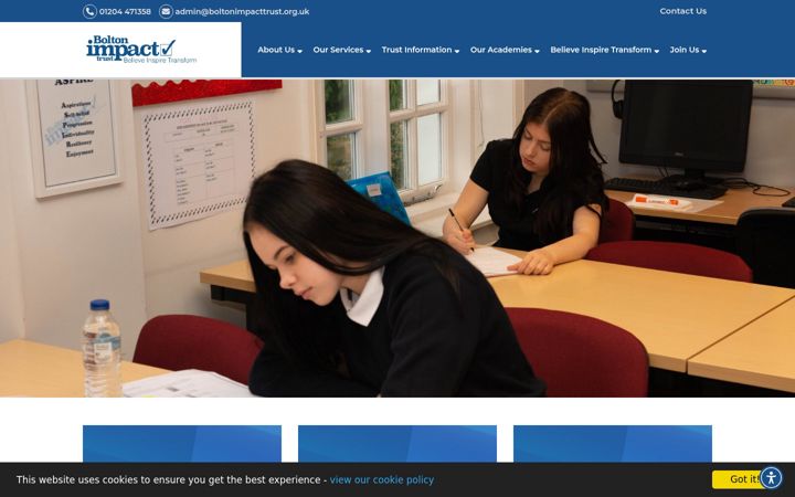Screenshot of boltonimpacttrust.org.uk