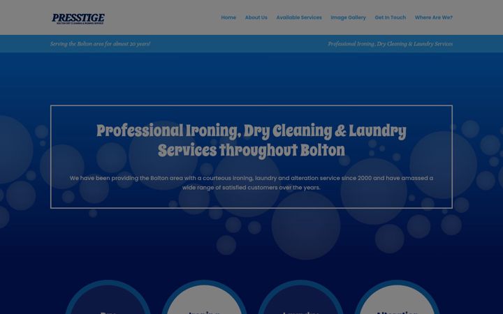 Screenshot of boltonironingandlaundry.co.uk