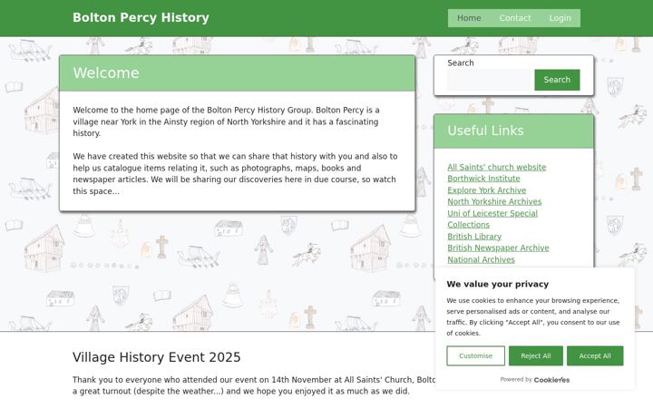 Screenshot of boltonpercyhistory.org