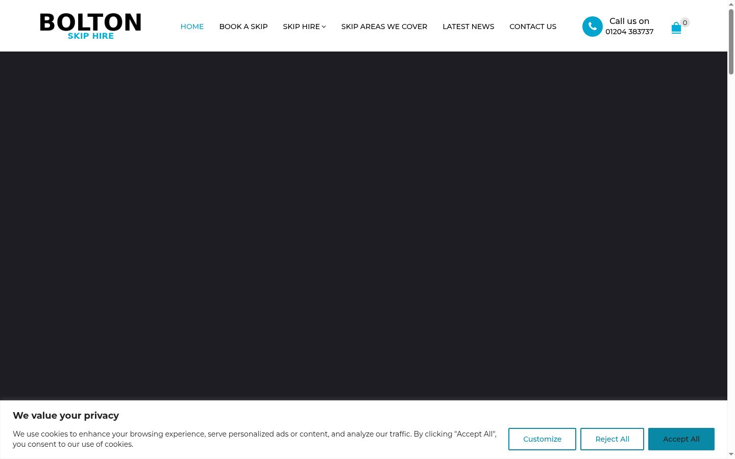 Capture d'écran de la bannière de consentement affichée avant toute interaction