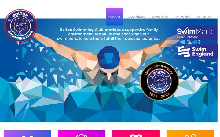 Screenshot of boltonswimclub.co.uk
