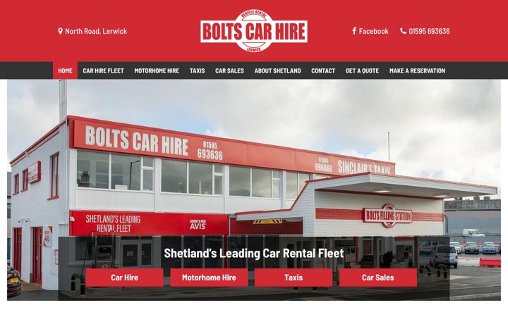 Screenshot of boltscarhire.co.uk