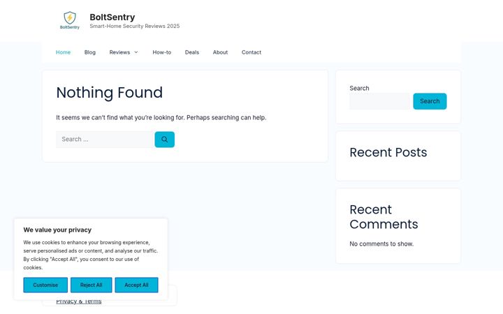 Screenshot of boltsentry.com