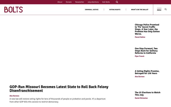 Screenshot of boltsmag.org
