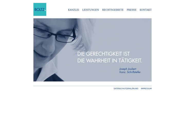 Screenshot of boltz.de