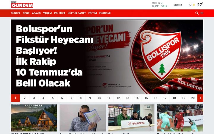 Screenshot of boludagundem.com