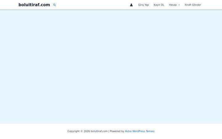 Screenshot of boluitiraf.com