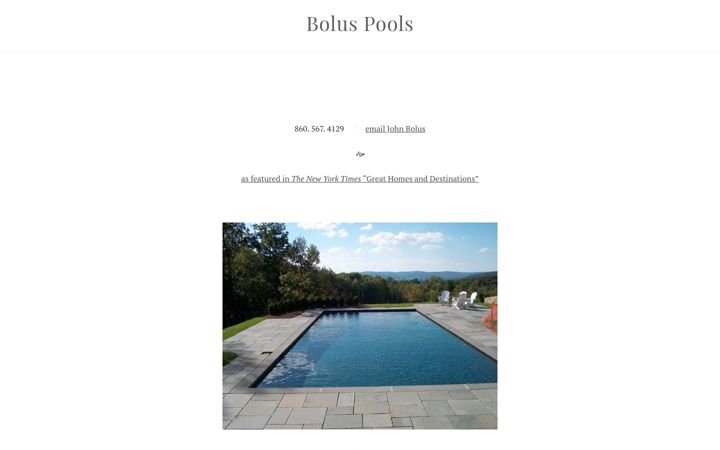 Captura de ecrã de boluspools.com
