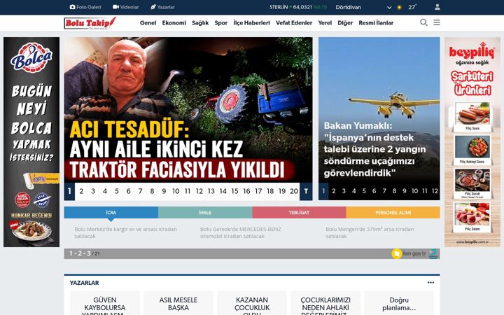 Screenshot of bolutakip.com