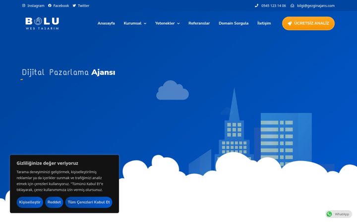 Screenshot of boluwebtasarim.com