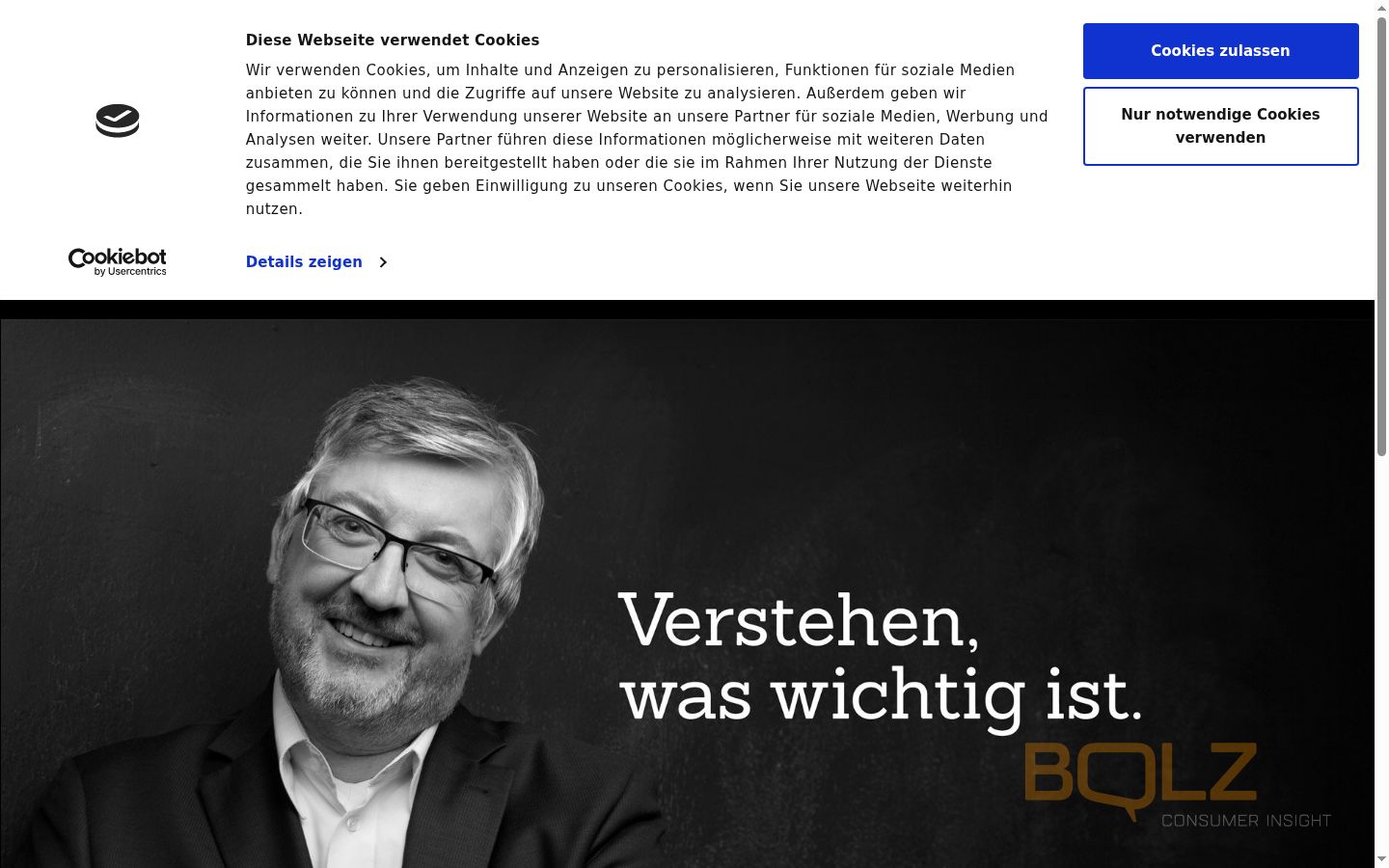Képernyőkép a bármilyen interakció előtt megjelenő hozzájárulási bannerről
