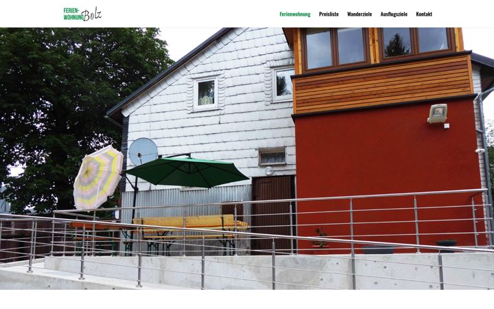 Screenshot of bolz-fewo.de