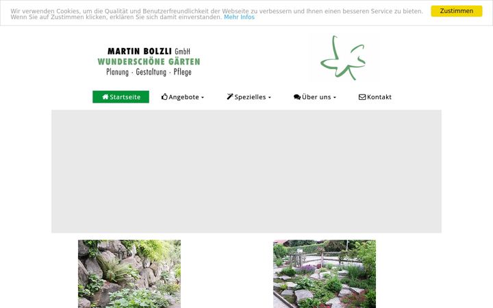 Screenshot of bolzli-gartenbau.ch