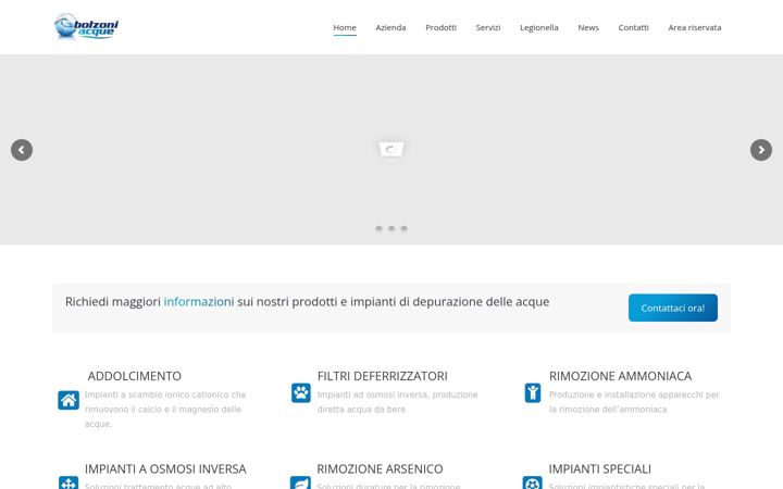 Screenshot of bolzoniacque.it