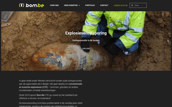 Screenshot of bom-be.be