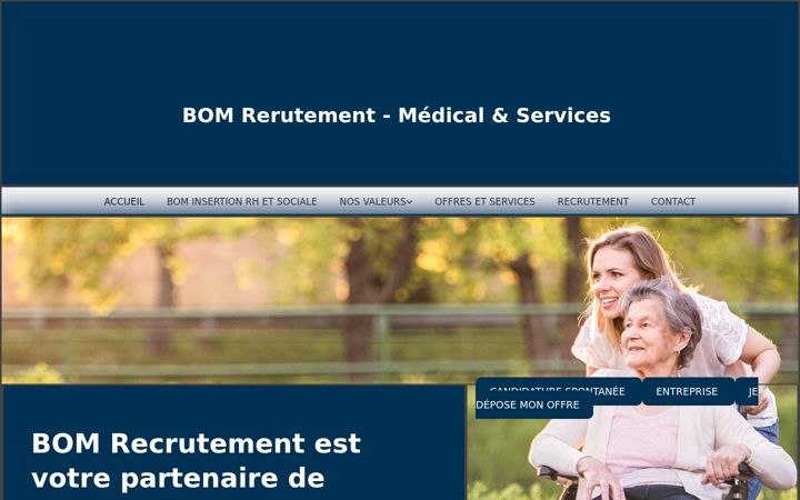 Screenshot of bom-recrutement.fr