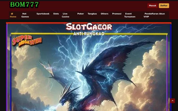 Screenshot of bom777slot.com