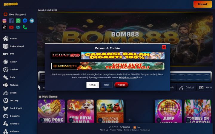 Ekrano kopija bom888.it.com