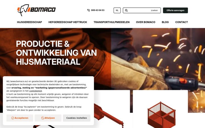Screenshot of bomaco.eu
