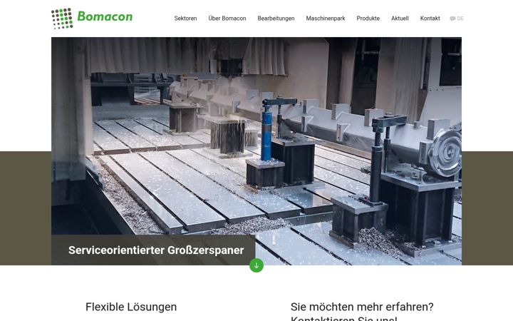 Screenshot of bomacon.de