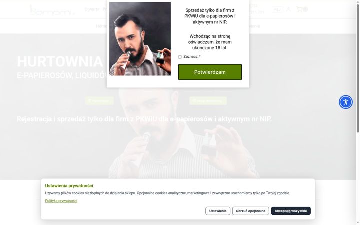 Screenshot of bomami.pl