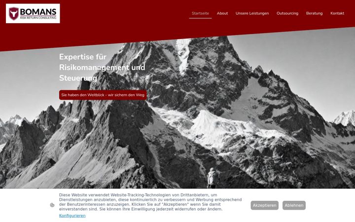 Screenshot of bomans-riskreturn.de