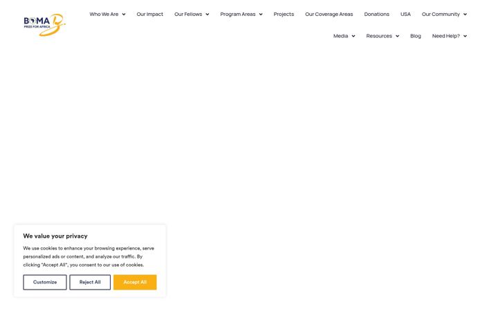 Screenshot ta' bomaprize.org